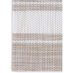 Servet tacamuri PLACEMAT, 45x30 cm, bej cu alb