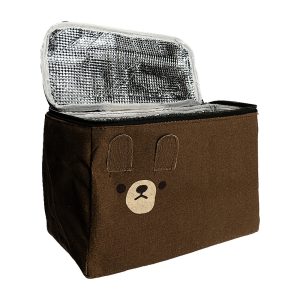 Geanta termoizolanta CARTOON maro, 26x24x20 cm