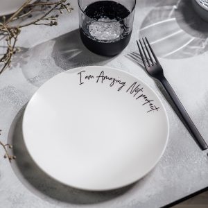 Farfurie desert I AM AMAZING NOT PERFECT, 21 cm