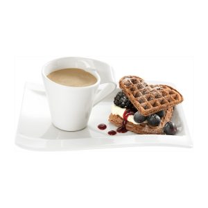 Farfurie paine si unt NEW WAVE, 18x15 cm, alb