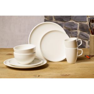 Set farfurii 8 piese ARTESANO, alb