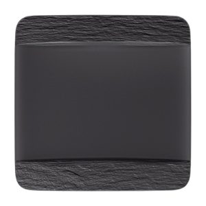 Farfurie intinsa patrata MANUFACTURE ROCK, negru