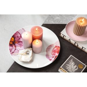 Platou ROSE GARDEN, 32 cm, portelan, alb