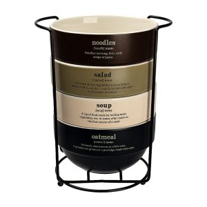 Set 4 boluri BREKKY, 450 ml